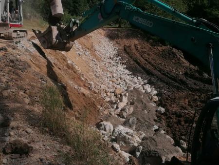 Sanacija plazu v Slakah 2